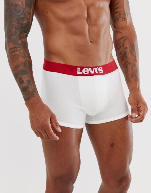 Levi's - Set van 2 boxershorts in wit, 2 van 4