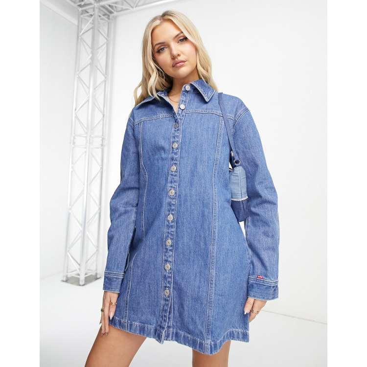 Levi blue 2025 jean dress