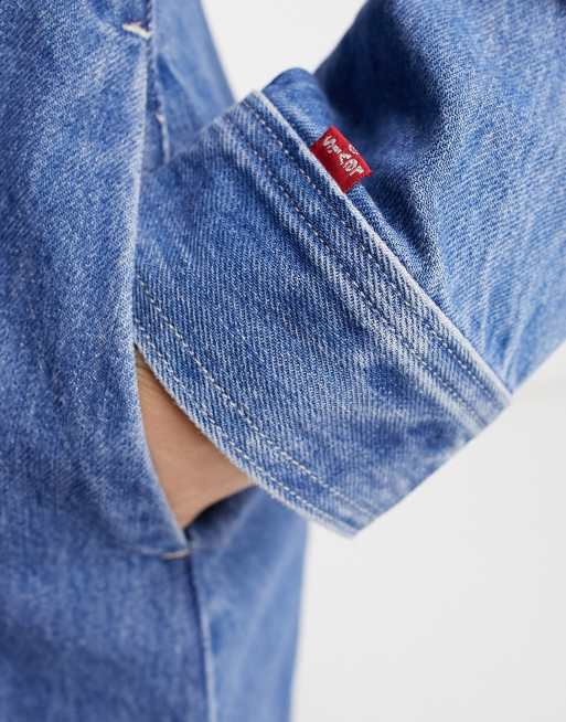 Levi's - Shay - Denim jurk in mid-wash blauw, 3 van 4
