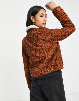 levis leopard jean jacket