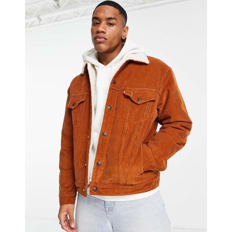 Levis tan 2025 sherpa jacket