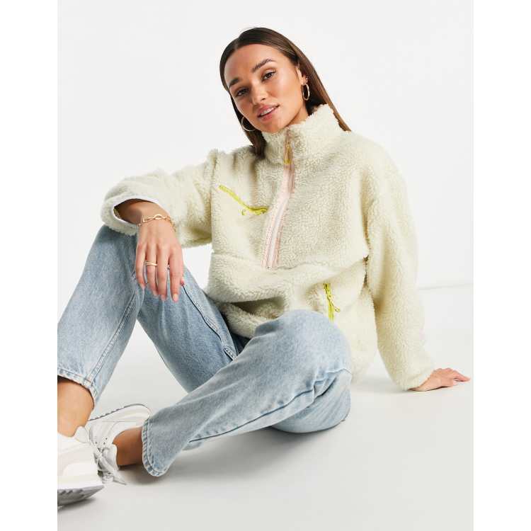 Levi s sherpa fleece in grey ASOS