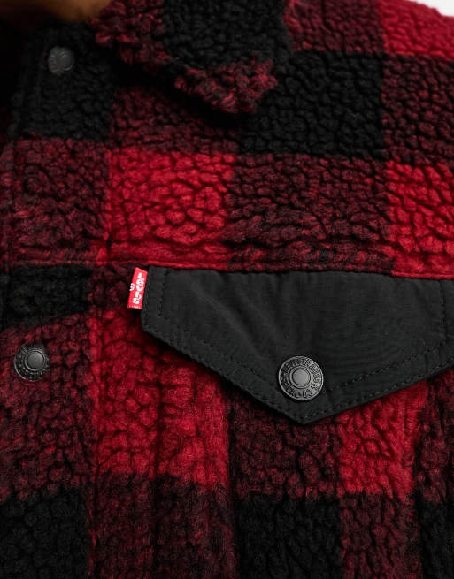 Levis hot sale sherpa red