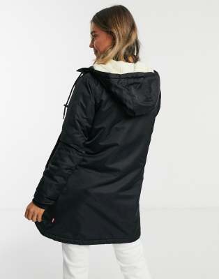 levis black parka