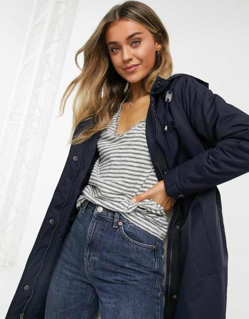 Levis sherpa lined parka in navy | ASOS