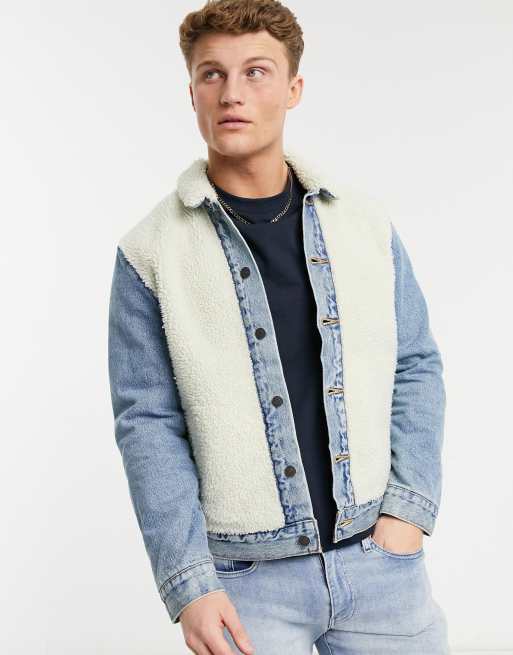 Levi's sherpa panel trucker jacket | ASOS