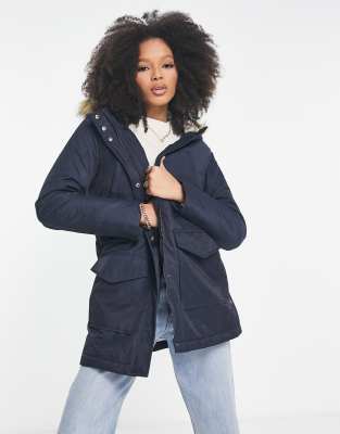 Levi's sherpa parka jacket in navy