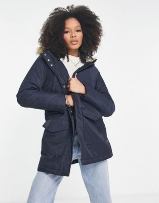 Levi's sherpa parka jacket in navy - Click1Get2 Deals