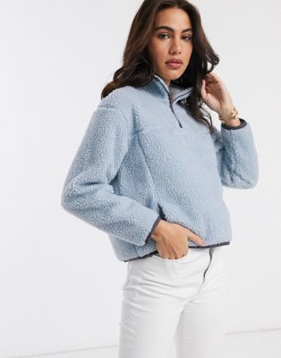 Levi's Sherpa Pullover-blue | ModeSens