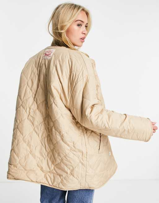 Levi's sherpa reversible jacket in cream