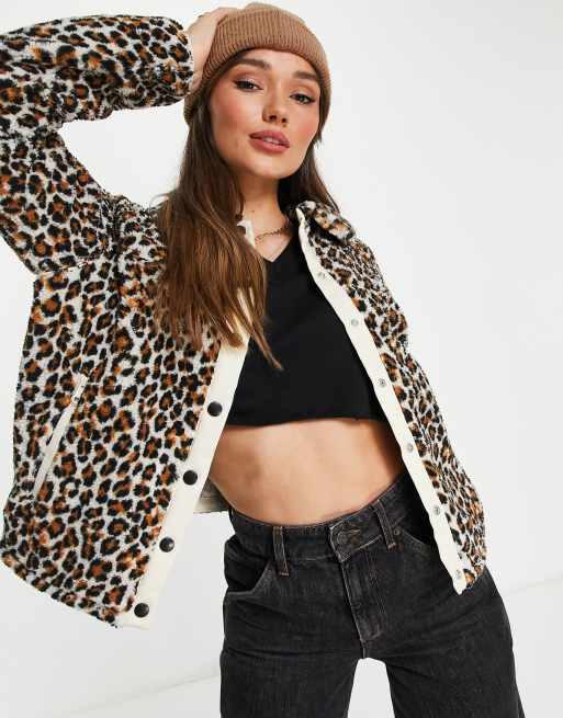 Levi's leopard print clearance jacket