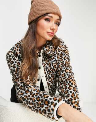 levis leopard sherpa