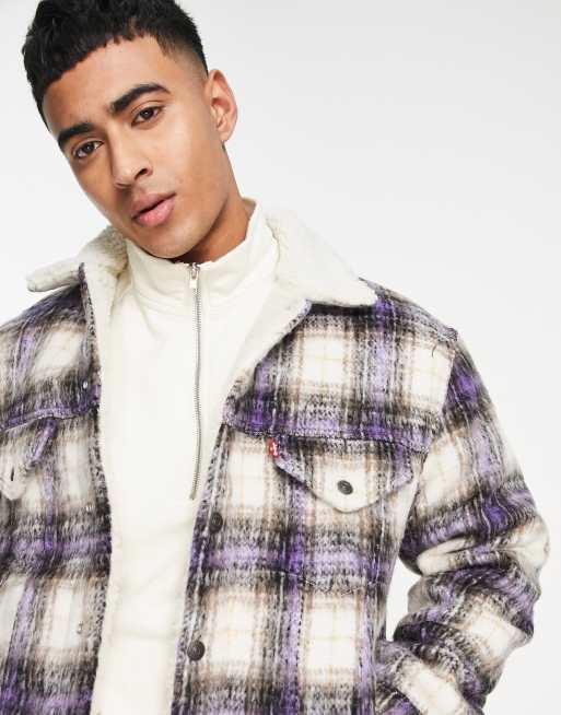 Levis checkered outlet jacket