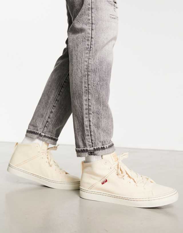 Levi's Sherwood sneakers in white canvas