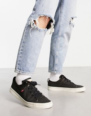 Levi's Sherwood trainers in black canvas