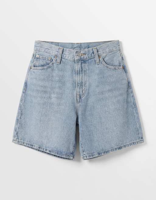 Levi's - Short baggy taille haute en jean - Bleu clair, 6 de 7