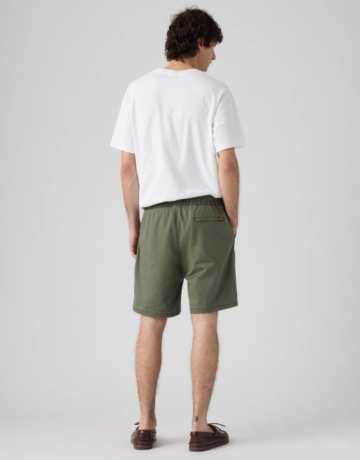 Levi's short boxer en coton et lin vert, 2 de 4