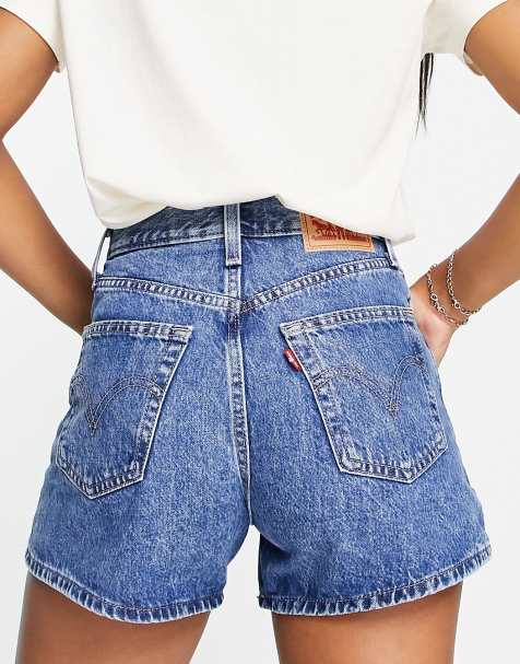 Levi's - Short mom taille haute à délavage moyen - view 1