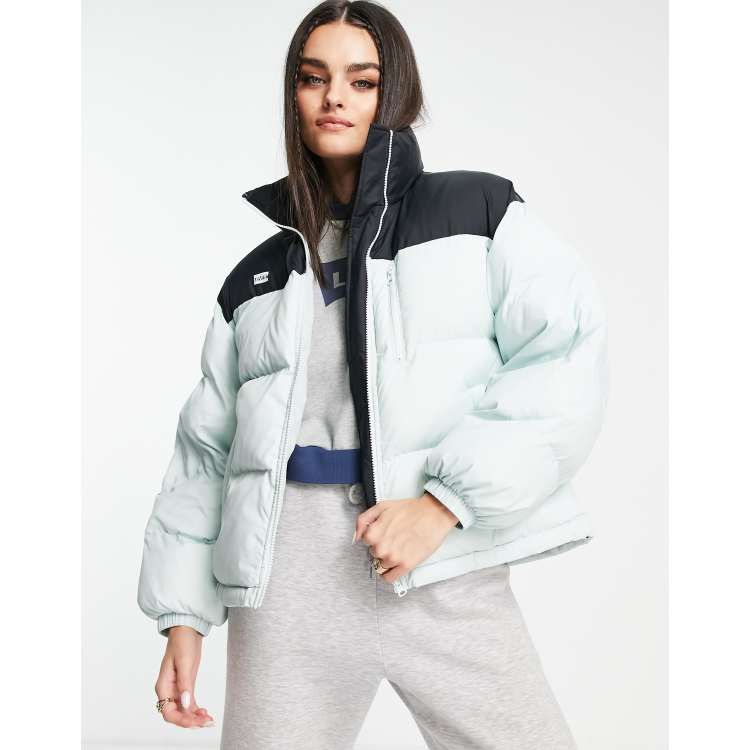 Levi's short puffer jacket in grey | ASOS