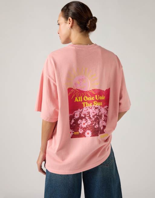 Levi's - Short Stack - T-shirt en coton à imprimé graphique - Rouge, 3 de 4