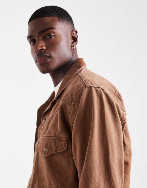 Levi's - Shorthorn - Veste camionneur style western - Fauve, 4 de 5