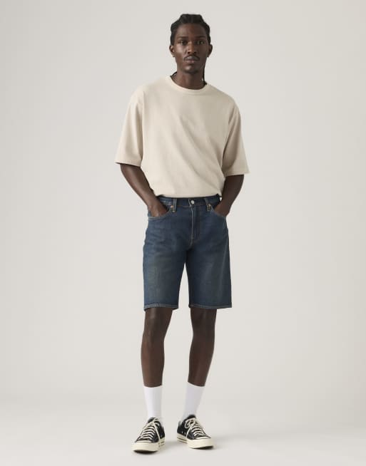 Levi's - shorts estándar 405 en azul marino, 2 de 4