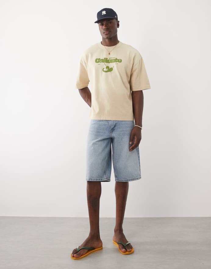 Levi's shorts vaqueros estándar 405 con lavado claro