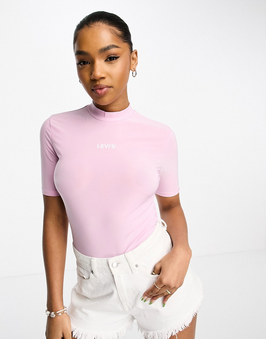 Levi's Sia skin t-shirt in pink with logo