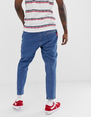 levi's side stripe jeans mens