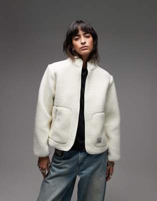 Levi's - Sienna - Veste zippée en polaire - Blanc
