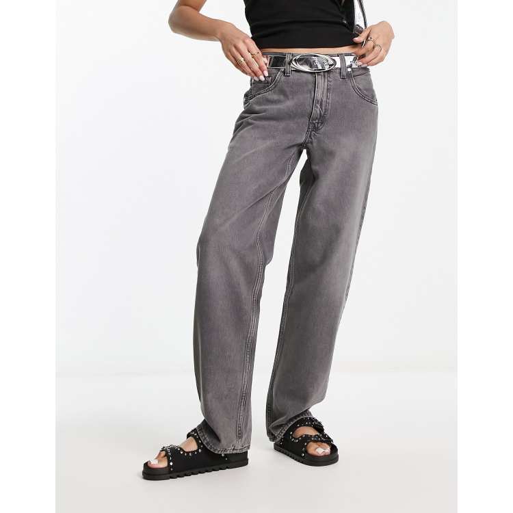 Levi's silver tab 94 baggy jeans in washed black | ASOS