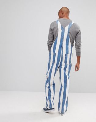 levi's striped overalls