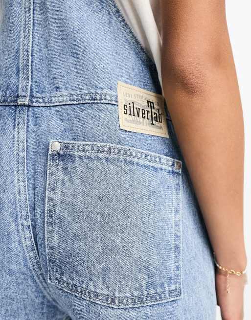 【美品】Levi's SILVER TAB OVERALL Women's Levi's® Silvertab™ Denim Overalls