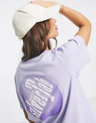 Levi's silvertab graphic t-shirt in lilac