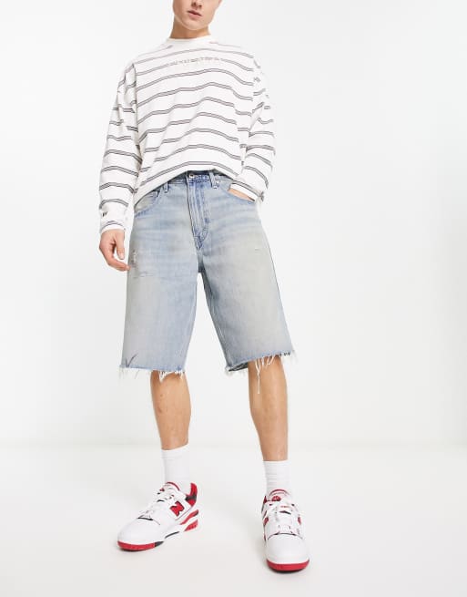 Levi's – Silvertab – Jeansshorts in hellblauer Waschung