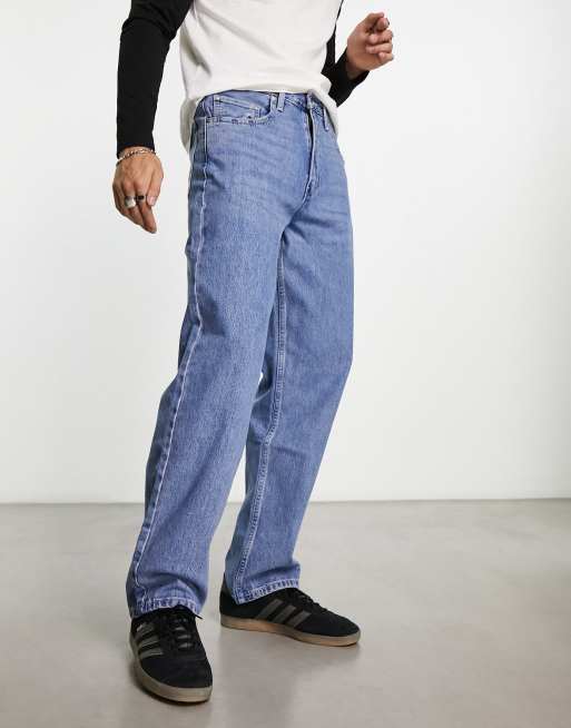 Levi s Silvertab Locker geschnittene Jeans in hellblauer Waschung