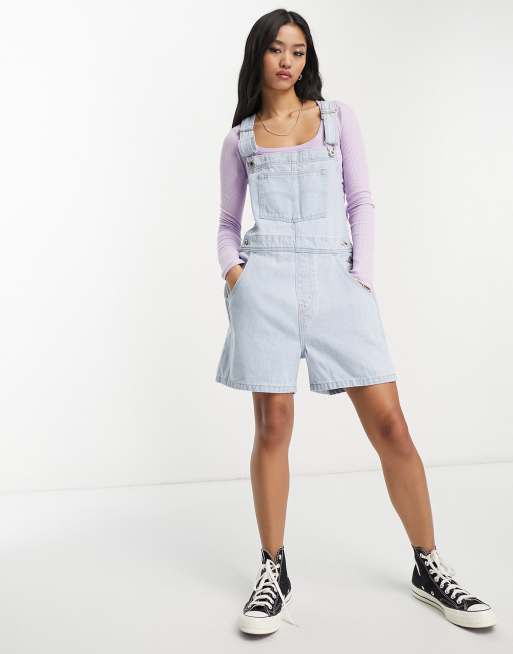 Levi's silvertab shortalls in light blue