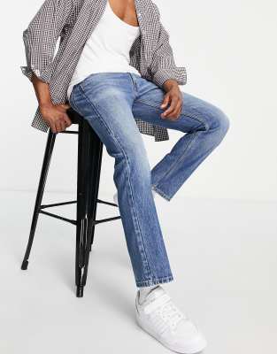 Levi's Silvertab straight fit jeans in dark navy - ASOS Price Checker