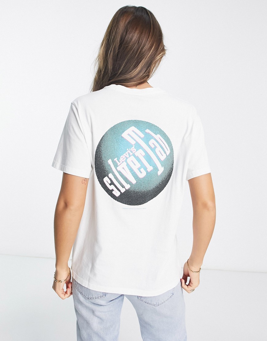 Silvertab - T-shirt bianca con stampa-Bianco - Levi's T-shirt donna  - immagine2