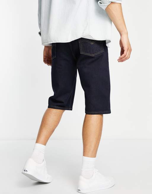 Levi's - Skate - Baggy denim short met 5 zakken in donkerblauw, 2 van 4