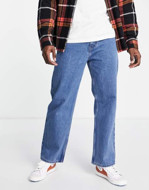 Levi's Skate baggy fit 5 pocket jeans in mid wash blue - view 1