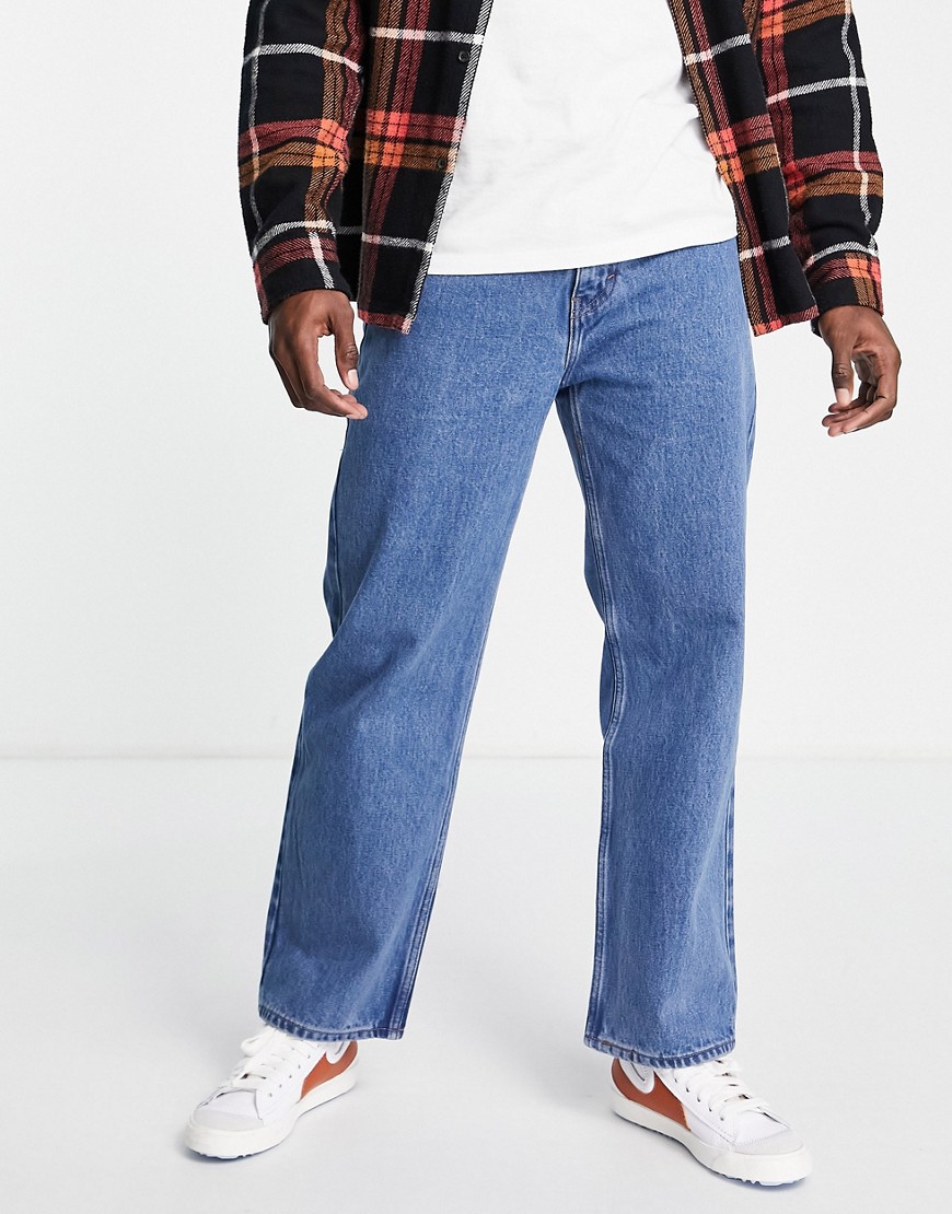 LEVIS SKATEBOARDING Levi's Skate baggy fit 5 pocket jeans in mid wash blue