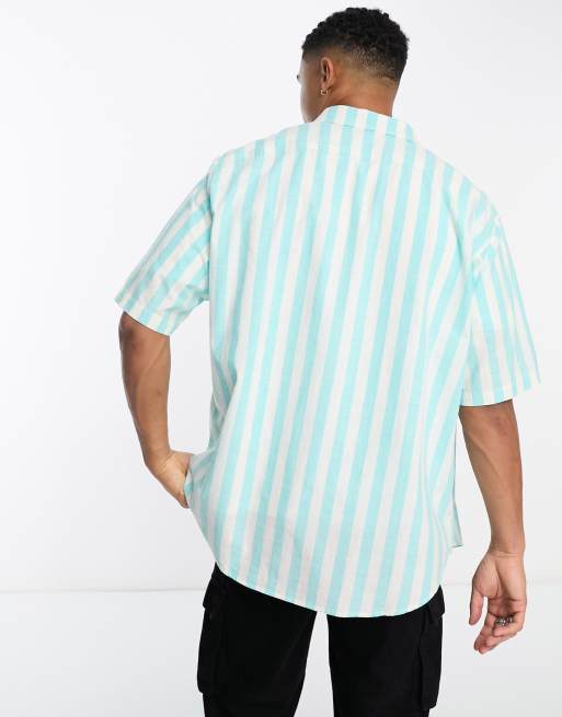 Levi's - Skate - Camicia squadrata blu a righe , 2 di 4