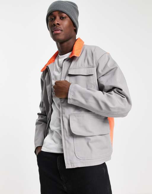 Levi s Skate hunters jacket in grey with pockets