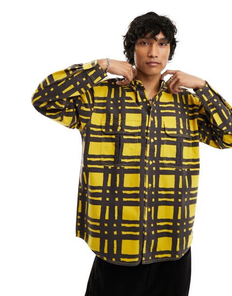Levi's Skate - Skjorte med store gule tern og lommer - view 1