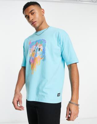 Levi's Skate t-shirt in light blue with chest graphic print