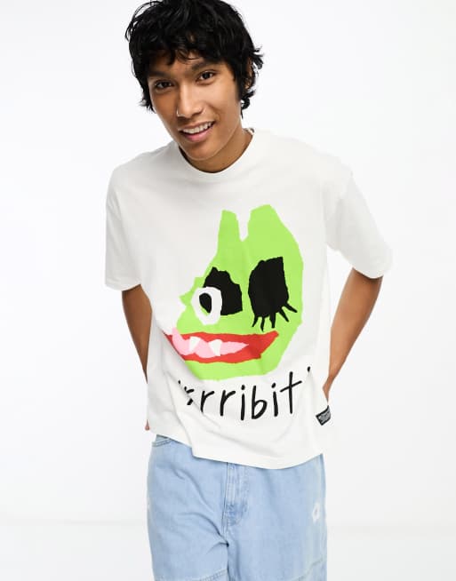 Levi's Skate – T-Shirt in Weiß mit „rrribit'“-Grafikprint