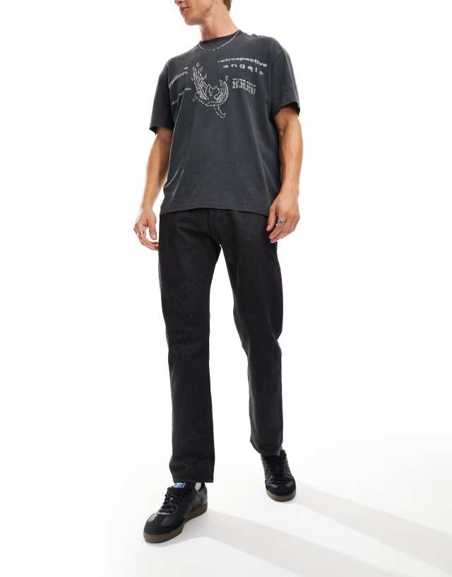 Levi's - skateboarding 501 straight fit jeans in black