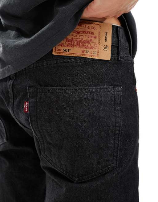 Levi s Skateboarding 501 straight fit jeans in black ASOS