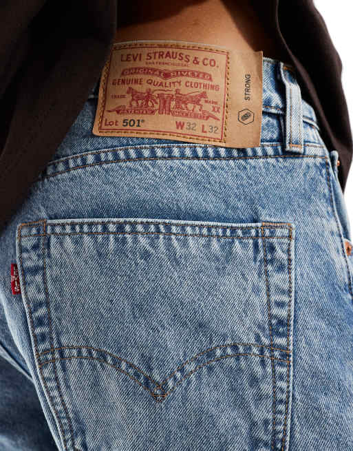 Levi s Skateboarding 501 straight fit jeans in light blue ASOS
